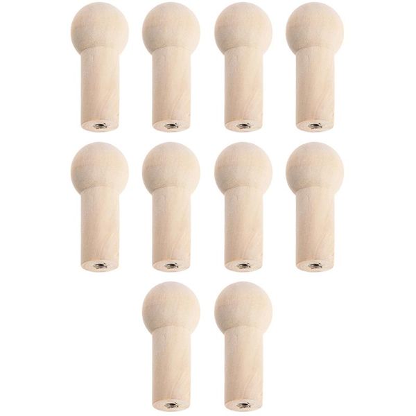 hooks & rails 10pcs wooden pegs simple doll with screw nut hook hanger accessories
hooks & rails 10pcs wooden pegs simple doll with screw nut hook hanger accessories