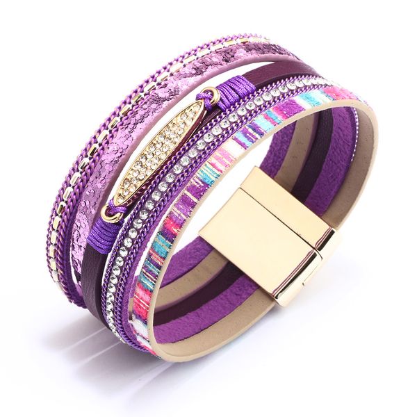 qinuo new fashion multi-layer multi-color bohemian style alloy magnetic buckle women's bracelet jewelry, Golden;silver
qinuo new fashion multi-layer multi-color bohemian style alloy magnetic buckle women's bracelet jewelry, Golden;silver