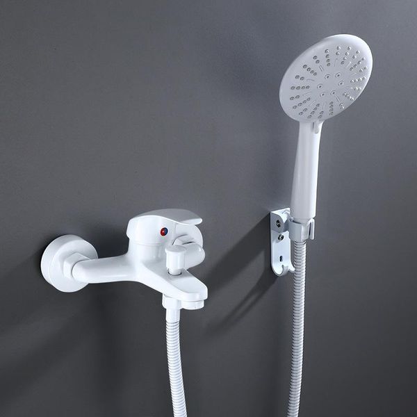 white color bathtub shower faucets waterfall spout with hand and cold water mixer faucet bathroom sets
white color bathtub shower faucets waterfall spout with hand and cold water mixer faucet bathroom sets