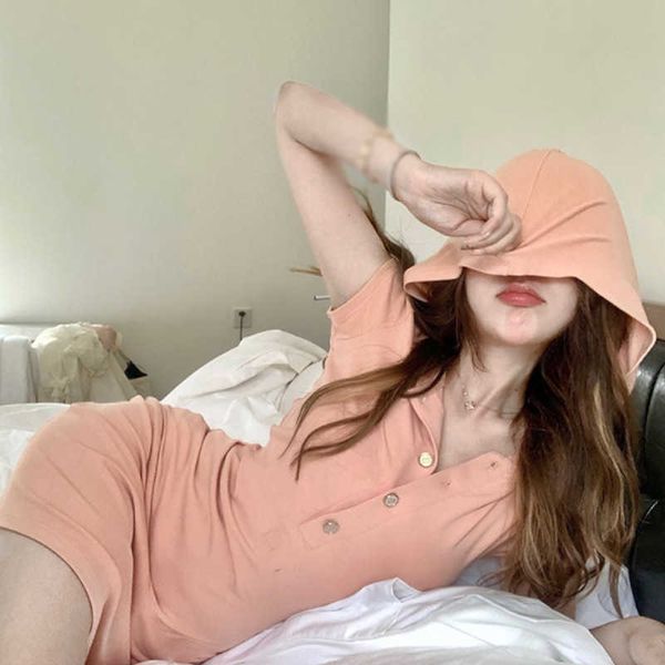 and comfortable fashionable / 2021 summer hooded short sleeve drs slim skirt korean simple style, Black
and comfortable fashionable / 2021 summer hooded short sleeve drs slim skirt korean simple style, Black