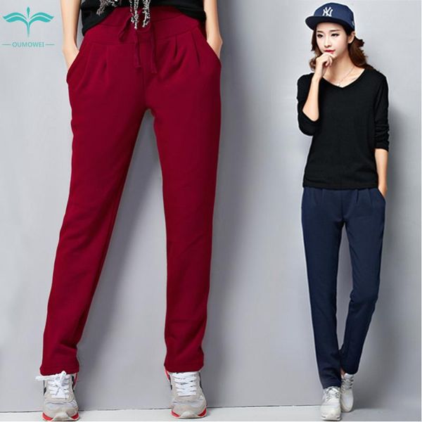 women's pants & capris oumowei ladies high waist harem casual solid color trousers clothing pencil to 6xl size, Black;white
women's pants & capris oumowei ladies high waist harem casual solid color trousers clothing pencil to 6xl size, Black;white