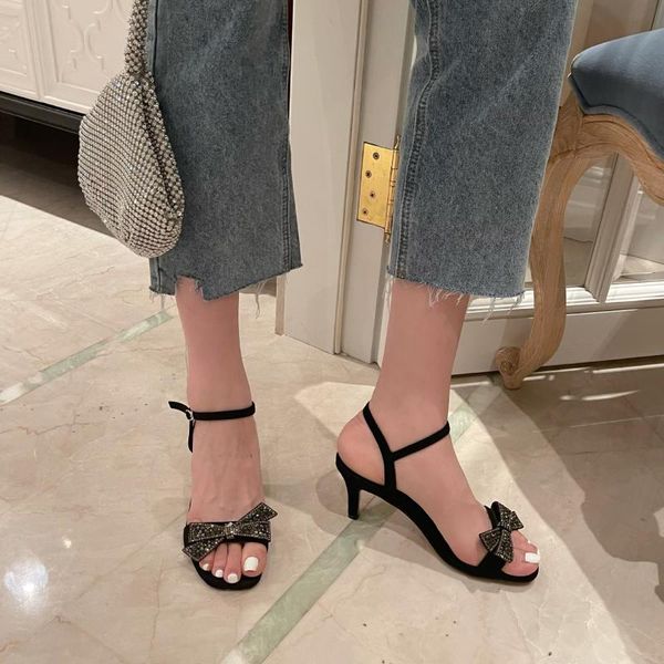 dress shoes chic crystal bow-knot sandals women slippers summer thin high heels woman gladiator sandales buckle strap sandalias mujer, Black
dress shoes chic crystal bow-knot sandals women slippers summer thin high heels woman gladiator sandales buckle strap sandalias mujer, Black