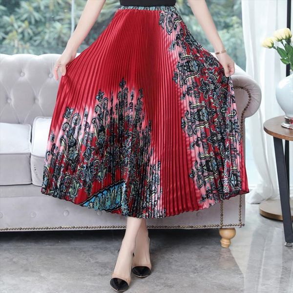 summer long womens skirts pleated loose waist print vintage casual ankle length women maxi skirt elegant, Black
summer long womens skirts pleated loose waist print vintage casual ankle length women maxi skirt elegant, Black