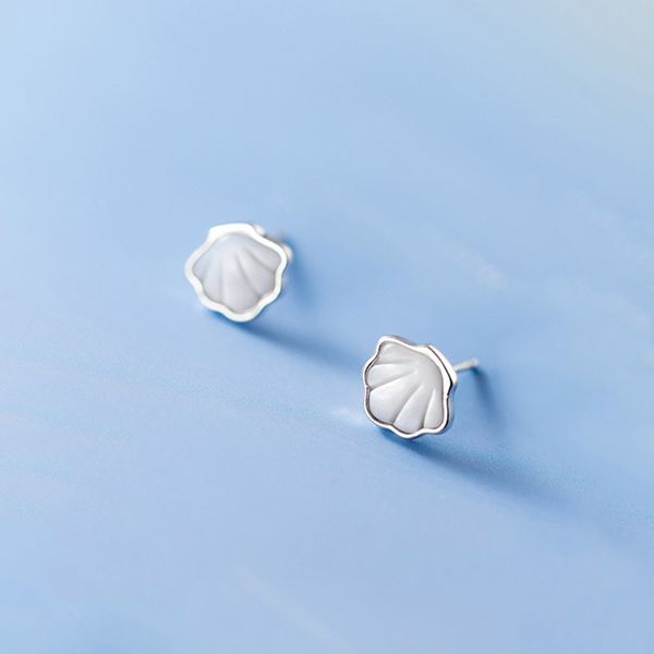 real 925 sterling silver shell stud earrings for fashion women party fine jewelry bohemian minimalist animal accessories, Golden
real 925 sterling silver shell stud earrings for fashion women party fine jewelry bohemian minimalist animal accessories, Golden