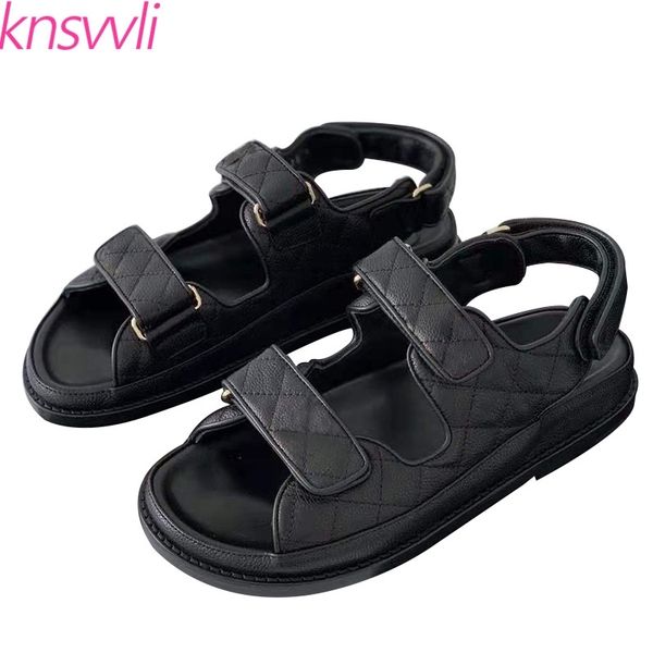 casual thick sole ladies genuine leather hook flats beach women brand shoes woman summer sandals, Black
casual thick sole ladies genuine leather hook flats beach women brand shoes woman summer sandals, Black