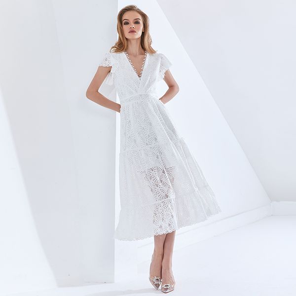 dresses hollow out elegant women's v neck short sleeve high waist patchwork lace white es for female 2021 tide, Black;gray
dresses hollow out elegant women's v neck short sleeve high waist patchwork lace white es for female 2021 tide, Black;gray