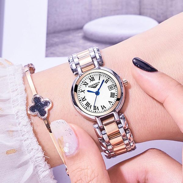 wristwatches guanqin waterproof 100m casual women watches ladies business dress quartz wristwatch stainless steel luxury clock, Slivery;brown
wristwatches guanqin waterproof 100m casual women watches ladies business dress quartz wristwatch stainless steel luxury clock, Slivery;brown