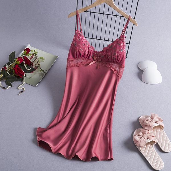 women's sleepwear satin mini nightgown summer women sleep dress lace patchwork nightdress female spaghetti strap nightwear v-neck home, Black;red
women's sleepwear satin mini nightgown summer women sleep dress lace patchwork nightdress female spaghetti strap nightwear v-neck home, Black;red