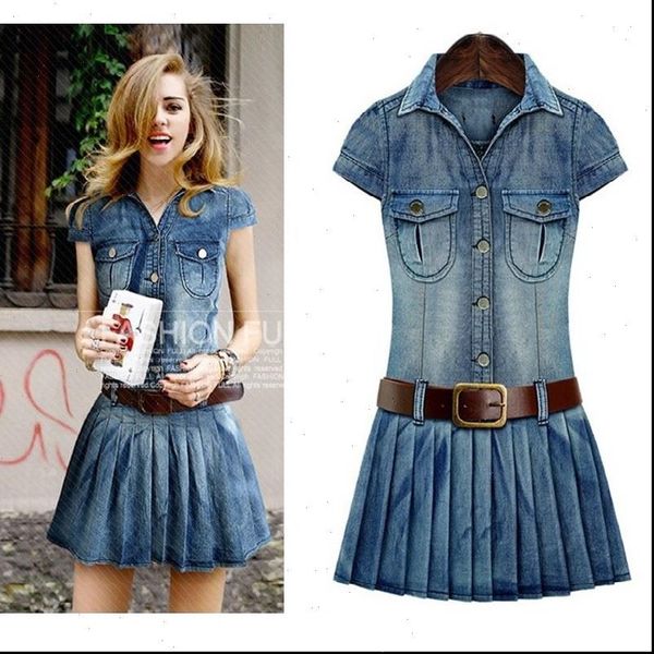 cowboy womens dresses plus size 5xl women turn down collar casual solid belt jeans dress for females larger denim one, Black;gray
cowboy womens dresses plus size 5xl women turn down collar casual solid belt jeans dress for females larger denim one, Black;gray