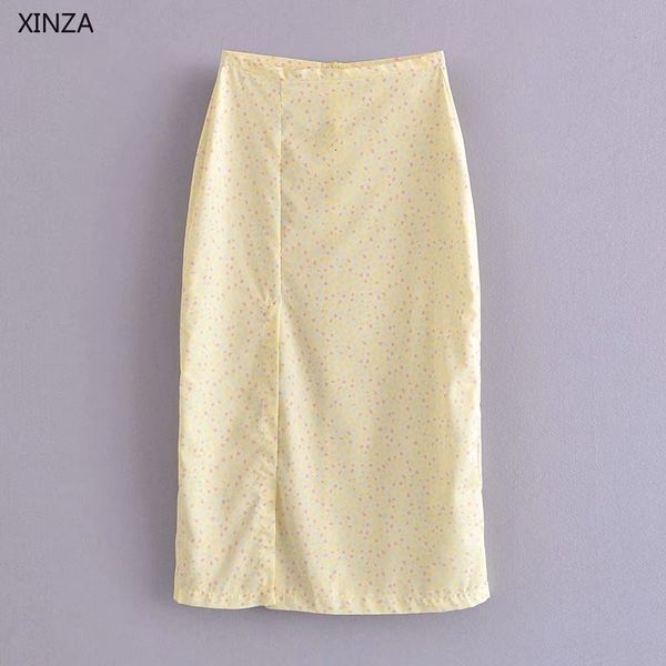 skirts women print midi summer high waist front slit hem vintage yellow woman chic side zip elegant ruched jr6t, Black
skirts women print midi summer high waist front slit hem vintage yellow woman chic side zip elegant ruched jr6t, Black