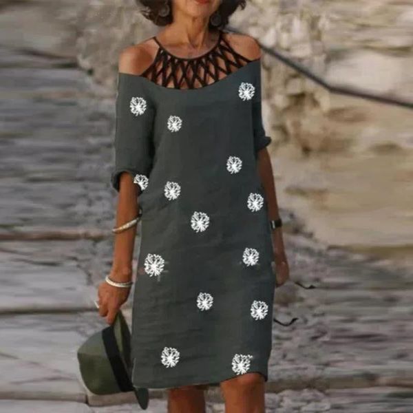 casual dresses women harajuku summer loose dress cold shoulder half sleeve dandelion prined lace hollow out sundress, Black;gray
casual dresses women harajuku summer loose dress cold shoulder half sleeve dandelion prined lace hollow out sundress, Black;gray