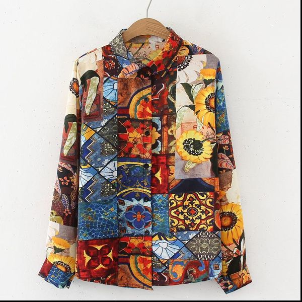 sunflower shirts womens blouses women painting long sleeve vintage shirt blouse floral print loose and summer, White
sunflower shirts womens blouses women painting long sleeve vintage shirt blouse floral print loose and summer, White