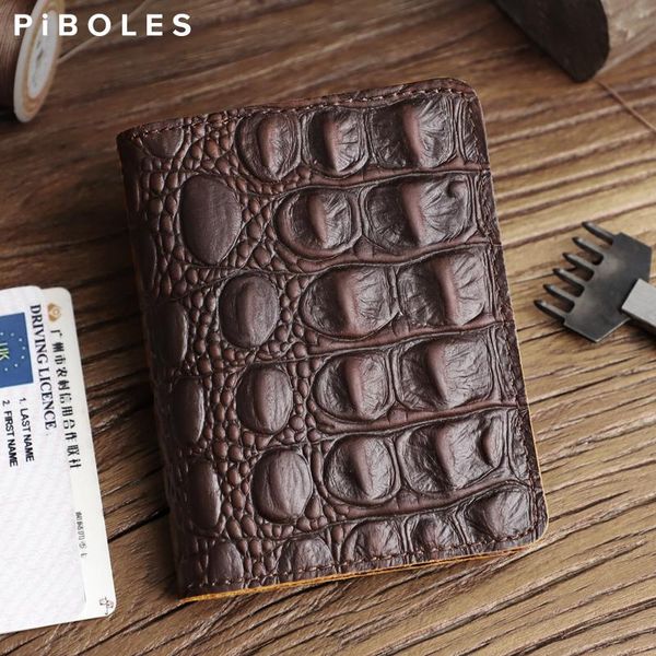card holders crocodile pattern genuine leather wallet handmade holder driver license slots portable ultra thin coin purse, Brown;gray
card holders crocodile pattern genuine leather wallet handmade holder driver license slots portable ultra thin coin purse, Brown;gray
