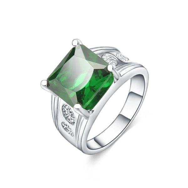 wedding rings fashion silver ring classic exquisite domineering men's square inlaid green zircon hand jewelry, Slivery;golden
wedding rings fashion silver ring classic exquisite domineering men's square inlaid green zircon hand jewelry, Slivery;golden