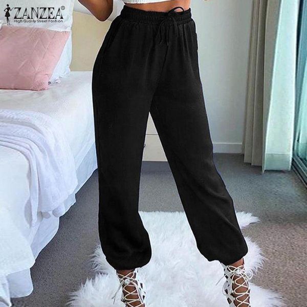 women's pants & capris summer streetwear comfort pantalones women long zanzea 2021 fashion solid trousers casual loose bottoms spring, Black;white
women's pants & capris summer streetwear comfort pantalones women long zanzea 2021 fashion solid trousers casual loose bottoms spring, Black;white