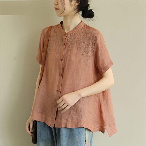 summer arts style women shirts short sleeve loose vintage embroidery cotton linen blouse femme blusas plus size m109, White
summer arts style women shirts short sleeve loose vintage embroidery cotton linen blouse femme blusas plus size m109, White