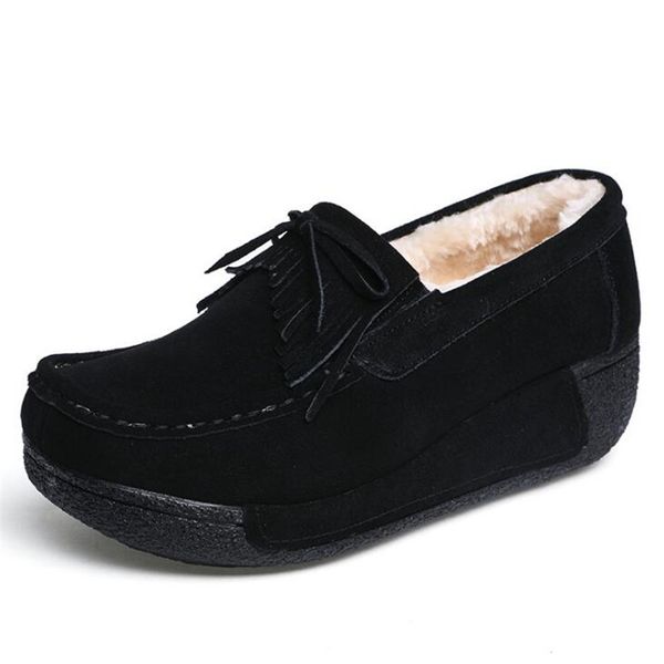 women flats platform shoes suede leather shoes keep warm plush fur winter shoes moccasins creepers slipony female casual loafers
women flats platform shoes suede leather shoes keep warm plush fur winter shoes moccasins creepers slipony female casual loafers