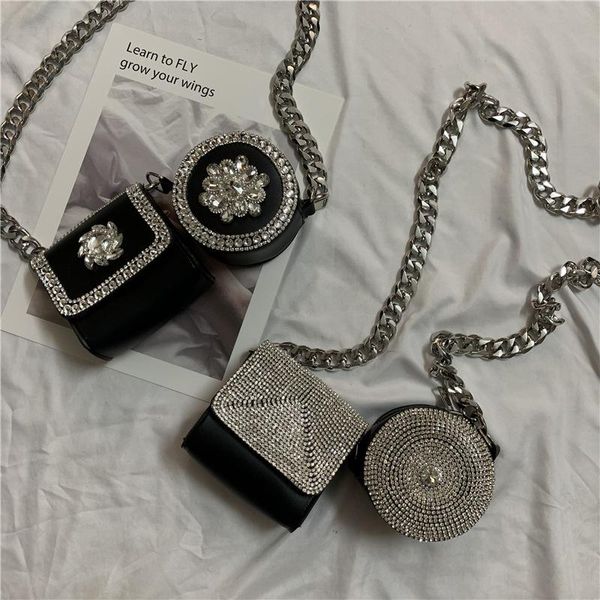 evening bags girl's ins punk 2 pcs small mini party sparkling diamonds crossbody square/round bag women luxury handmade thick-chain
evening bags girl's ins punk 2 pcs small mini party sparkling diamonds crossbody square/round bag women luxury handmade thick-chain