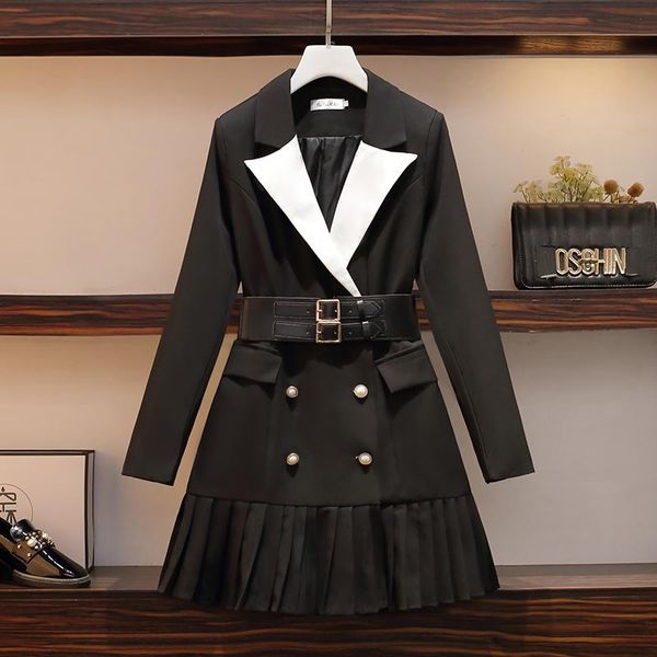 casual dresses plus size women's slim suit dress fashion vestidos de festa high waist elegant clothes for women, Black;gray
casual dresses plus size women's slim suit dress fashion vestidos de festa high waist elegant clothes for women, Black;gray