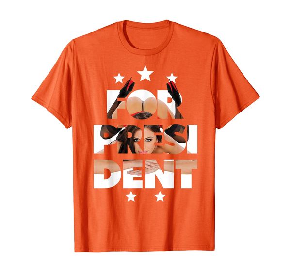 adriana chechik for president and happy ending t-shirt, White;black
