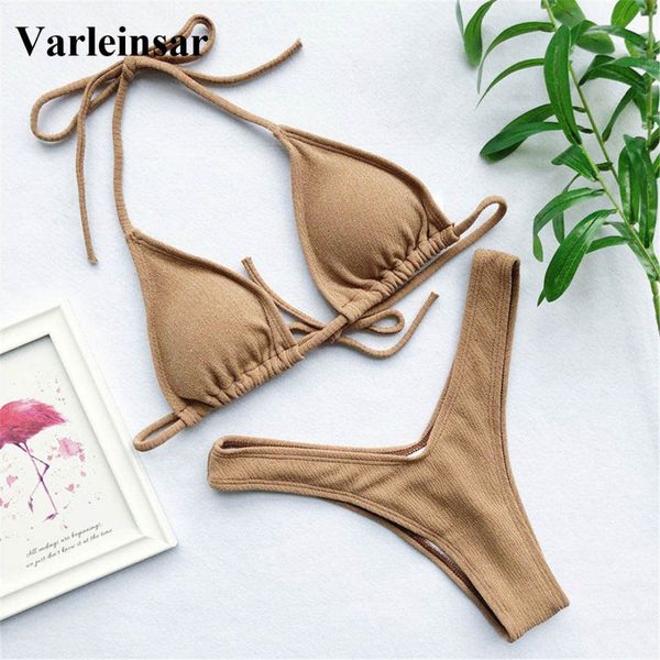 ribbed brazilian bikini 2021 swimsuit female swimwear women two-pieces bikini set with halter bather bathing suit v1192, White;black
ribbed brazilian bikini 2021 swimsuit female swimwear women two-pieces bikini set with halter bather bathing suit v1192, White;black