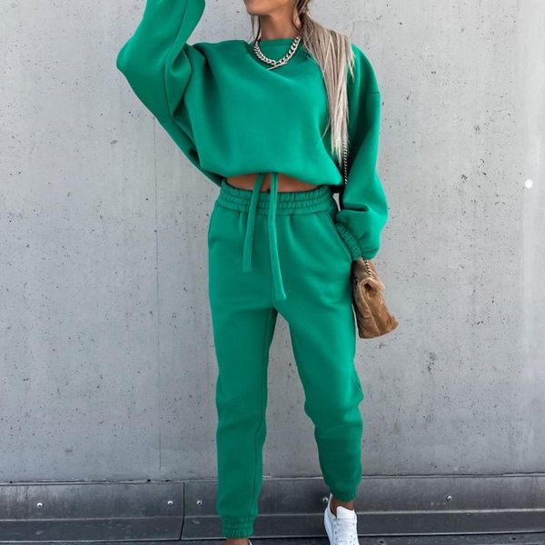 women's two piece pants tracksuit autumn plus fleece sweatshirts set casual oversized solid female sports hoodie suit long pant sets, White
women's two piece pants tracksuit autumn plus fleece sweatshirts set casual oversized solid female sports hoodie suit long pant sets, White