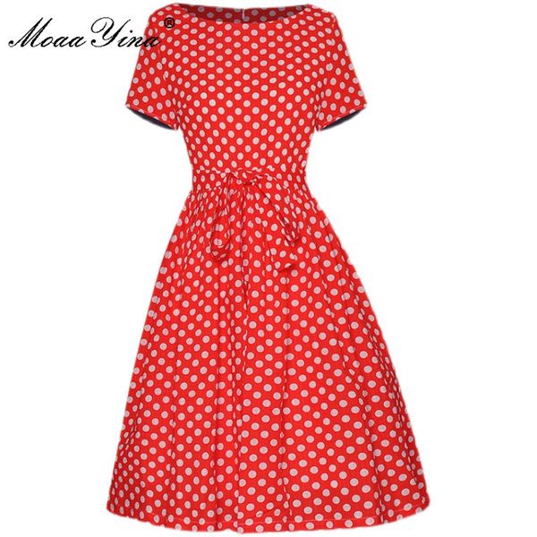 fashion designer summer polka dot printed short dress women party elegant o-neck belt bohemian holiday mini 210524, Black;gray
fashion designer summer polka dot printed short dress women party elegant o-neck belt bohemian holiday mini 210524, Black;gray