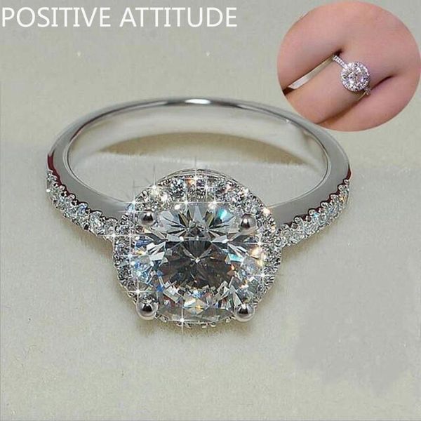 cluster rings 2021 classic 925 sterling silver round cz women's ring marriage proposal valentine's day romantic gift jewelry, Golden;silver
cluster rings 2021 classic 925 sterling silver round cz women's ring marriage proposal valentine's day romantic gift jewelry, Golden;silver