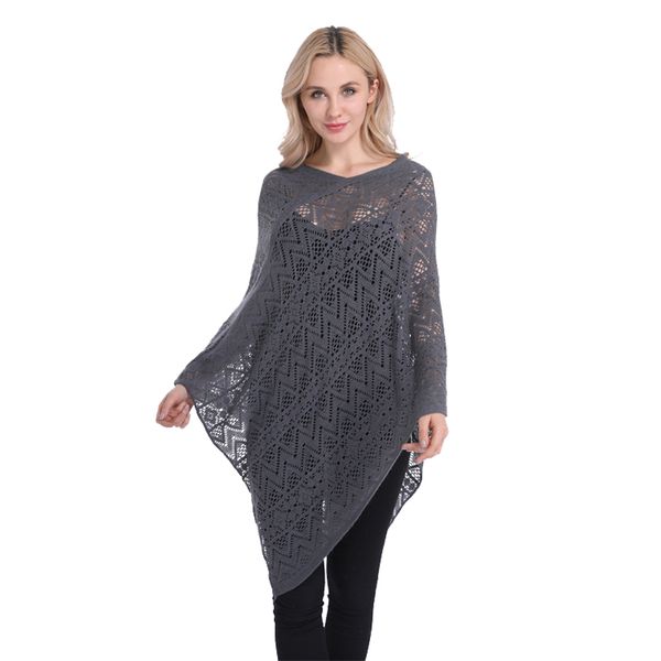 2021 new brand summer pullover cape women hollow flower knitting poncho capes batwing sleeves shawls sunscreen solid cloakg, Blue;gray
2021 new brand summer pullover cape women hollow flower knitting poncho capes batwing sleeves shawls sunscreen solid cloakg, Blue;gray