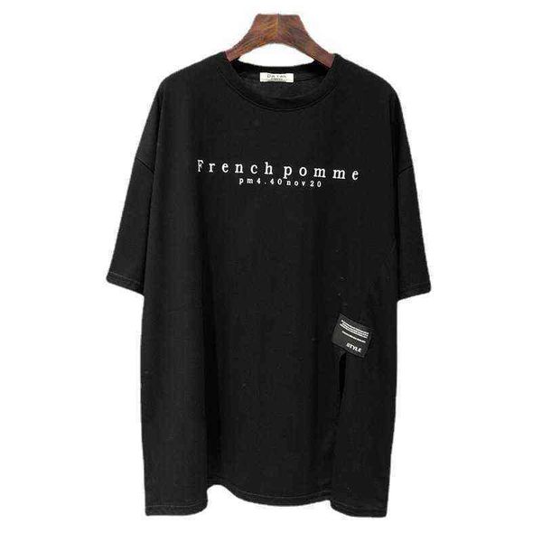 sleeve t-shirt short female 2021 summer korean letter loose medium long split design feels fashionable, White
sleeve t-shirt short female 2021 summer korean letter loose medium long split design feels fashionable, White