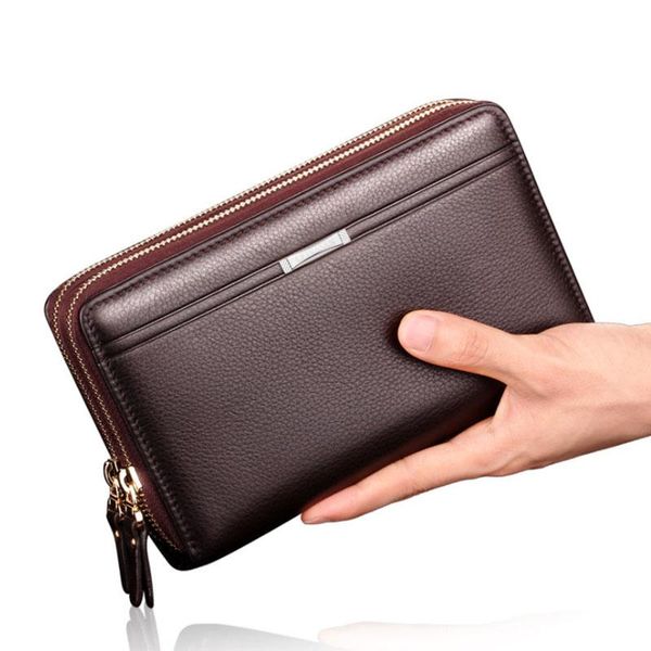 wallets men long clutch purse large capacity pu leather wallet for business double zippers, Red;black
wallets men long clutch purse large capacity pu leather wallet for business double zippers, Red;black