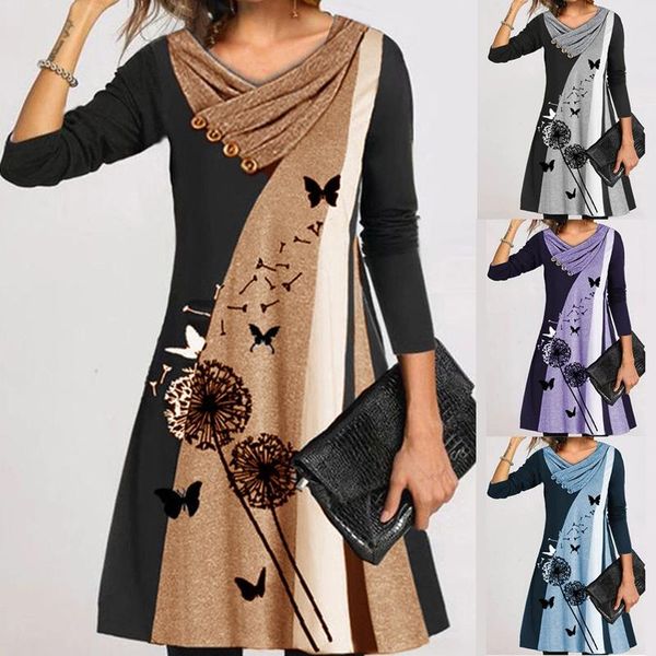 casual dresses stitching button double-layer collar women dress 2021 spring female long-sleeved floral print party autumn loose vestido, Black;gray
casual dresses stitching button double-layer collar women dress 2021 spring female long-sleeved floral print party autumn loose vestido, Black;gray