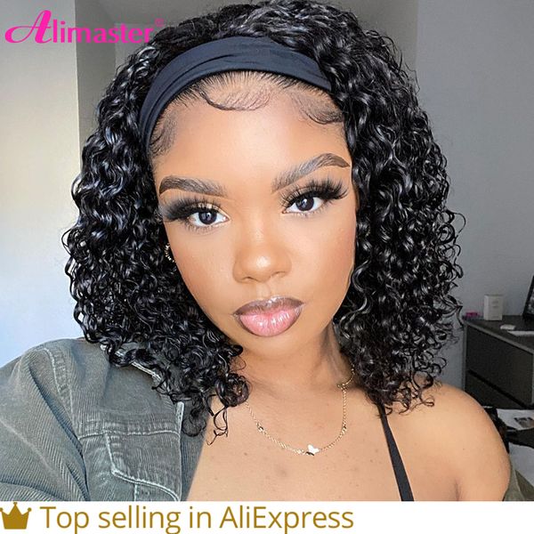 kinky curly headband wig human hair short curly human hair wigs for women brazilian bob wig pixie cut human hair wigs, Black
kinky curly headband wig human hair short curly human hair wigs for women brazilian bob wig pixie cut human hair wigs, Black
