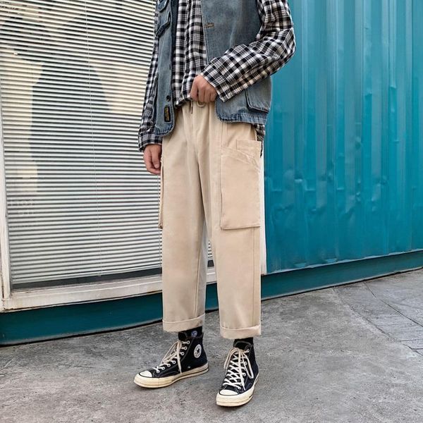 men's pants spring summer casual fashion solid color multi-pocket overalls men streetwear hip-hop loose straight trousers mens, Black
men's pants spring summer casual fashion solid color multi-pocket overalls men streetwear hip-hop loose straight trousers mens, Black