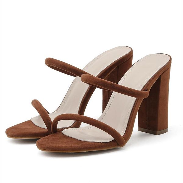 women modern slippers ladies high heel sandals brown open toes thick fashion female slides summer shoes 2021 ly arrived, Black
women modern slippers ladies high heel sandals brown open toes thick fashion female slides summer shoes 2021 ly arrived, Black