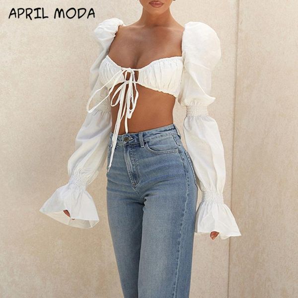 women's t-shirt 2021 fashion bandage low chest beach t shirt women elegant white lantern sleeve french romantic slim wild female
women's t-shirt 2021 fashion bandage low chest beach t shirt women elegant white lantern sleeve french romantic slim wild female
