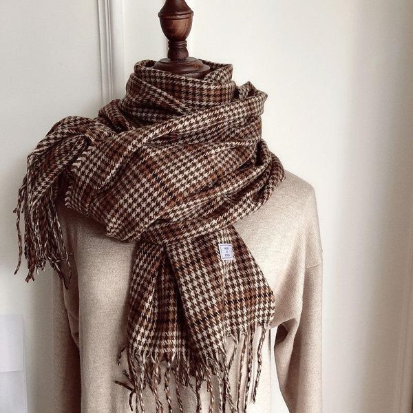scarves royalmaybe vintage plaid cashmere scarf neck versatile trendy long style students warm thickened female, Blue;gray
scarves royalmaybe vintage plaid cashmere scarf neck versatile trendy long style students warm thickened female, Blue;gray
