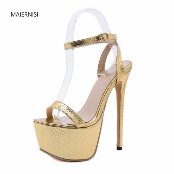 dress shoes summer women's pattern superior fish mouth sandals 16cm stiletto heels waterproof 7cm fashion show maiernisi, Black
dress shoes summer women's pattern superior fish mouth sandals 16cm stiletto heels waterproof 7cm fashion show maiernisi, Black