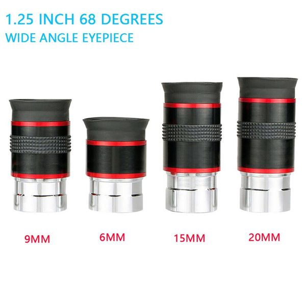 telescope & binoculars astronomical eyepiece 1.25 inch 68 degrees wide angle monocular 6mm/9mm/15mm/20mm with rubber guard
telescope & binoculars astronomical eyepiece 1.25 inch 68 degrees wide angle monocular 6mm/9mm/15mm/20mm with rubber guard