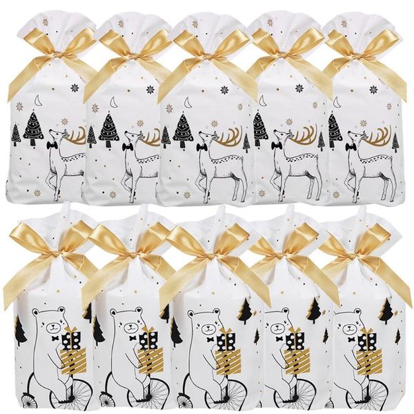 christmas decorations 1 set 50pcs themed design drawstring candy bag gift packing baking cake pouch (white black golden)
christmas decorations 1 set 50pcs themed design drawstring candy bag gift packing baking cake pouch (white black golden)