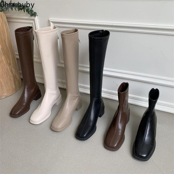 boots 2022 winter women luxury designer knee high booties thigh leather bootties fashion zippers long botas de mujer, Black
boots 2022 winter women luxury designer knee high booties thigh leather bootties fashion zippers long botas de mujer, Black