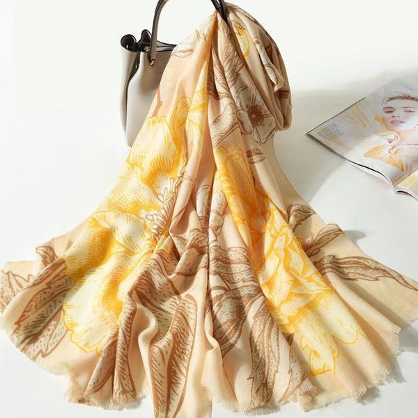 scarves 2021 colorful floral print luxury winter women scarf 100% pure wool fashion design long for lady garment accessories, Blue;gray
scarves 2021 colorful floral print luxury winter women scarf 100% pure wool fashion design long for lady garment accessories, Blue;gray
