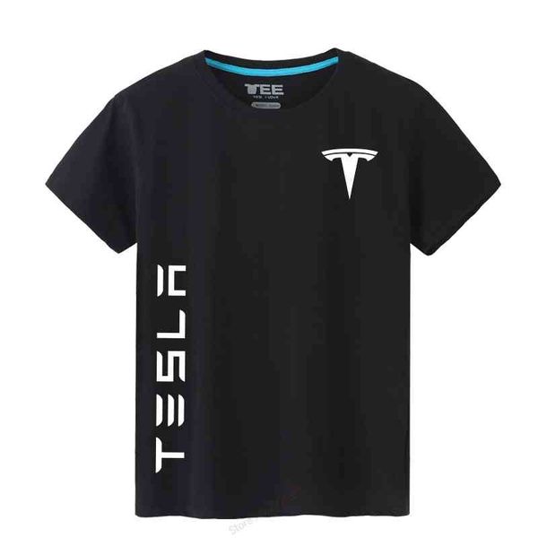 brand men's cotton o-neck summer male tesla t-shirt short sleeve casual t shirt quality, White;black
brand men's cotton o-neck summer male tesla t-shirt short sleeve casual t shirt quality, White;black