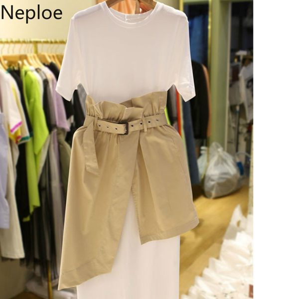 neploe dress women fashion o neck short sleeve ladies vestidos elegant high waist female dresses+sashes 1d639 210423, Black;gray
neploe dress women fashion o neck short sleeve ladies vestidos elegant high waist female dresses+sashes 1d639 210423, Black;gray
