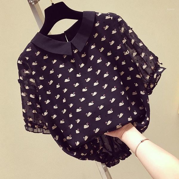 women's blouses & shirts fashion chiffon women blouse 2021 summer short-sleeved slash neck loose office lady x025, White
women's blouses & shirts fashion chiffon women blouse 2021 summer short-sleeved slash neck loose office lady x025, White