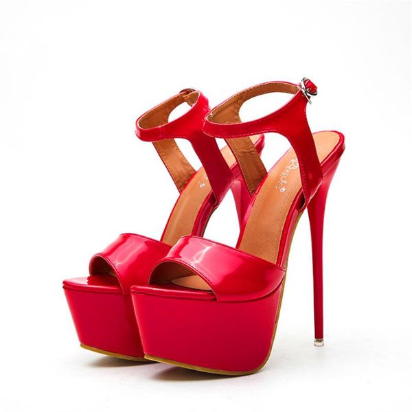 sandals peep toe ankle buckle rome women concise solid pu fine heel platform super high heels fashion shoes party woman, Black
sandals peep toe ankle buckle rome women concise solid pu fine heel platform super high heels fashion shoes party woman, Black