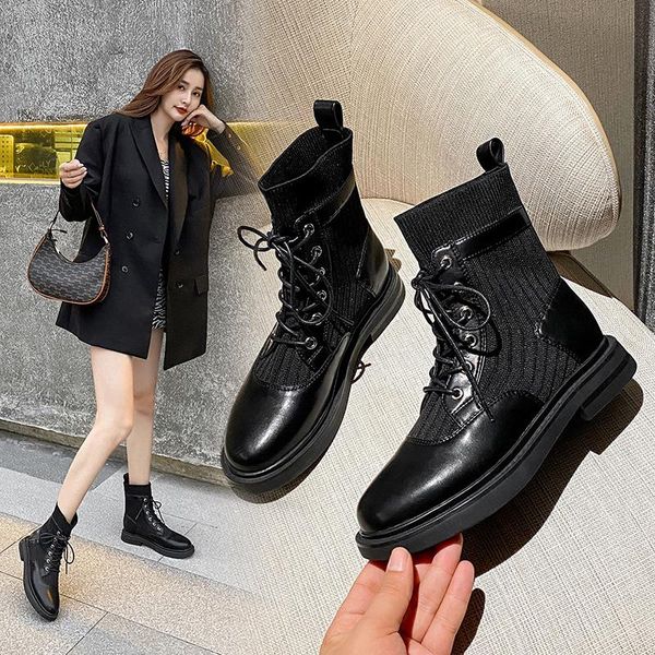 boots 2021 winter fashion lace up black rubber ankle for women casual female soft platform booties
boots 2021 winter fashion lace up black rubber ankle for women casual female soft platform booties