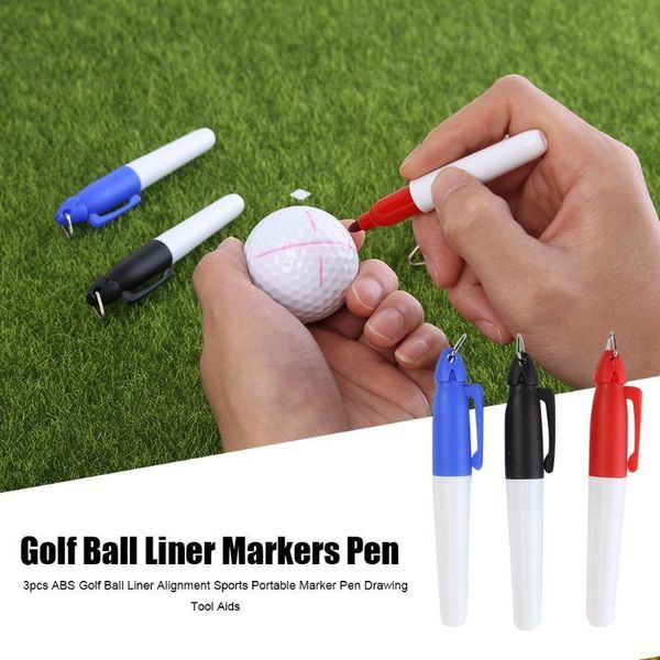 durable markers pen delicate texture 3pcs plastic golf ball liner drawing putting line training tool aids
durable markers pen delicate texture 3pcs plastic golf ball liner drawing putting line training tool aids