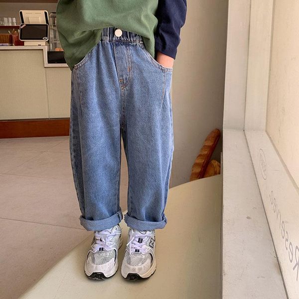 jeans children's pants boys' korean version 2021 autumn sand cotton denim grain button handsome straight 3-185, Blue
jeans children's pants boys' korean version 2021 autumn sand cotton denim grain button handsome straight 3-185, Blue