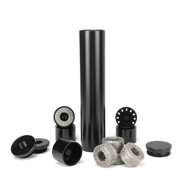 upgraded fuel filter 1.5"od 7.5"l aluminum 1/2-28 5/8-24 solvent trap 1.375x24 tube with 5pcs metal mesh filter wipes for napa 400
upgraded fuel filter 1.5"od 7.5"l aluminum 1/2-28 5/8-24 solvent trap 1.375x24 tube with 5pcs metal mesh filter wipes for napa 400